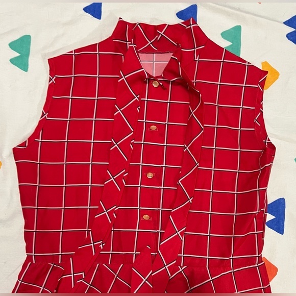 Vintage Grid Mini Dress - Picture 4 of 6